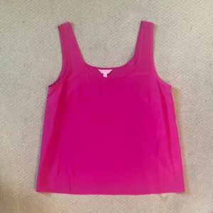 Lilly Pulitzer 100% Silk Tank- Size Large